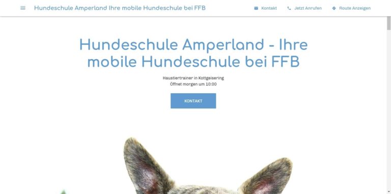 hundeschule amperland ihre mobile hundeschule bei.business.site  768x381