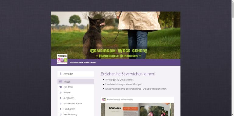 hundeschule heinrichsen.chayns.net  768x381