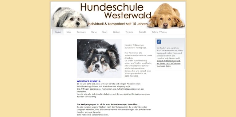 hundeschule im westerwald.de  768x381