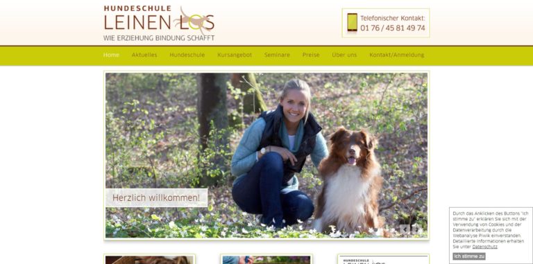 hundeschule leinen los.de  768x381