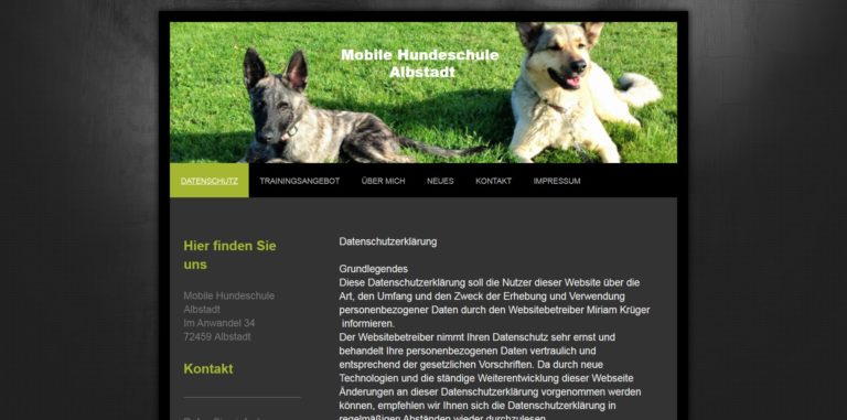 mobile hundeschule albstadt.de  768x381