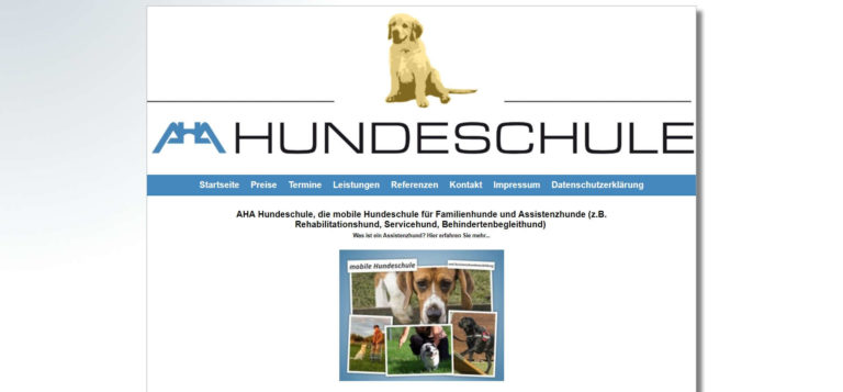 aha hundeschule.de 768x357