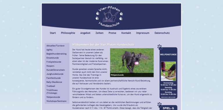 vier pfotenschule oldenburg.de  768x381